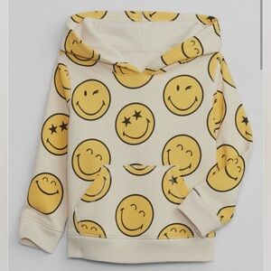 NWT Baby Gap x SmileyWorld Logo Hoodie Cream Size 5 Years